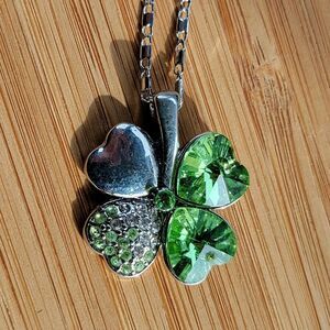 Swarovski Women's Silver and Green Jewellery